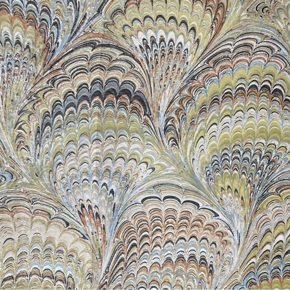 One Hundred Stars Long Kimono Marbled Green - Picture 8 of 8